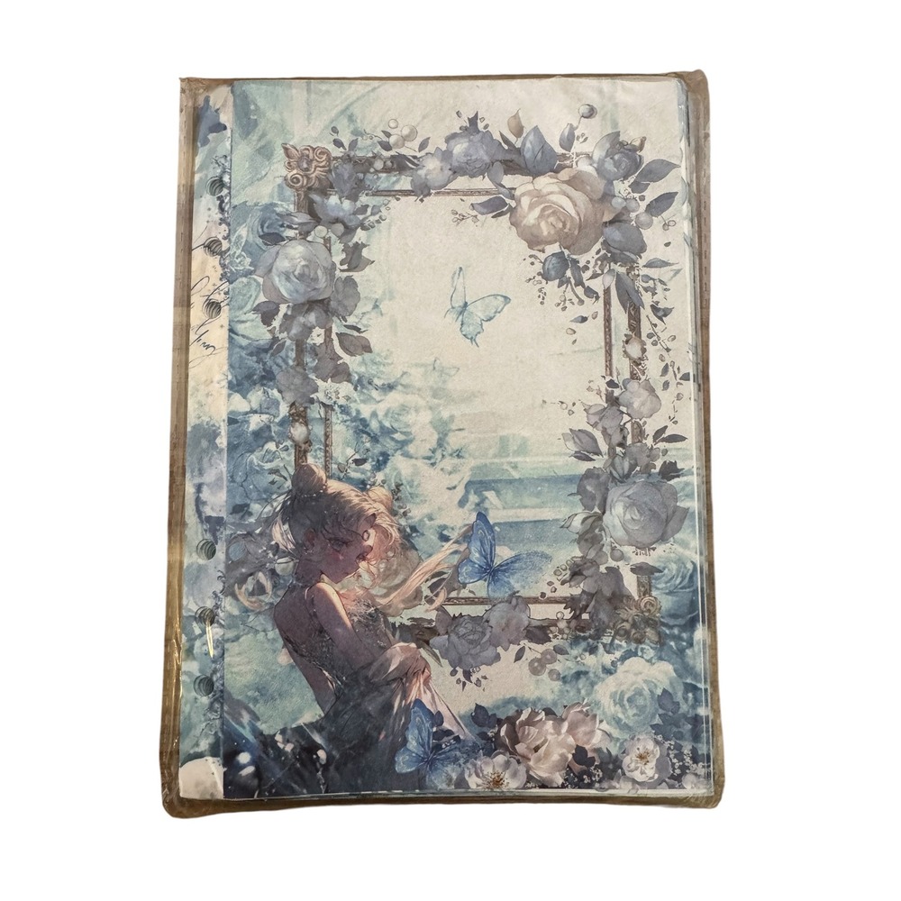Sailor Moon Inspired A5 6-Ring Binder Journal Planner Ethereal Anime Art NEW - Picture 3 of 5